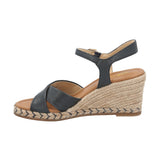 Sandalia Cuero Mujer Canton Azul Navy RKF