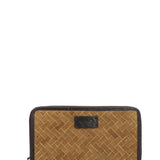 Billetera Mujer Sz Braid Zip Marrón RKF