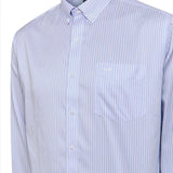 Camisa Manga Larga Algodón Hombre Wf Pb Azul RKF