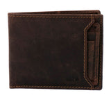 Billetera Cuero Hombre Ks Ventana Marrón RKF