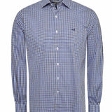 Camisa Manga Larga Algodón Hombre Wool Azul Navy RKF