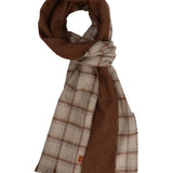 Bufanda Poliéster Reciclado Hombre Rkf Scarf Double Marrón RKF