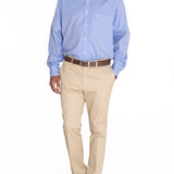 Camisa Manga Larga Algodón Hombre Wor Travel Azul RKF