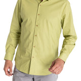 Camisa Manga Larga Algodón Orgánico Hombre Trento Verde RKF