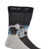 Medias Bamboo Hombre Rfi26H Diff Bear Azul Navy RKF
