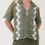 Sweater Algodón Orgánico Mujer Gogo Verde RKF