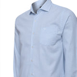 Camisa Manga Larga Algodón Hombre Flasquare Celeste RKF
