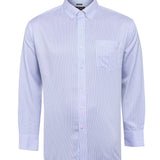 Camisa Manga Larga Algodón Hombre Wf Pb Azul RKF
