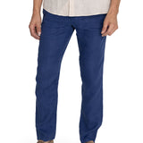 Pantalon Lino Orgánico Hombre Lisboa Azul RKF
