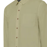 Camisa Manga Larga Algodón Orgánico Hombre Galiton Verde RKF