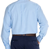 Camisa Manga Larga Algodón Hombre Wf Pb Azul RKF