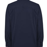 Camisa Manga Larga Algodón Orgánico Hombre Corduroy Azul RKF