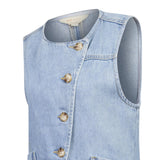 Blusa Sin Mangas Mujer Boravest Azul RKF