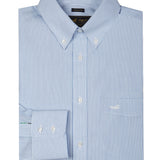 Camisa Manga Larga Algodón Hombre Wf Pb Azul RKF