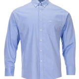 Camisa Manga Larga Algodón Hombre Wor Travel Azul RKF