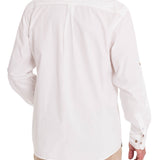 Camisa Manga Larga Algodón Orgánico Hombre Galiton Blanco RKF
