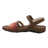 Sandalia Cuero Mujer Parklands Rojo RKF