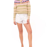Short Lino Orgánico Mujer Vendres Blanco RKF