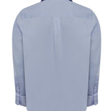 Camisa Manga Larga Algodón Hombre Easyitsoli Azul RKF