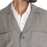 Chaqueta Lino Orgánico Hombre Fornillo Verde RKF