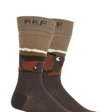 Medias Bamboo Hombre Rfi26H Diff Buffalo Marrón RKF
