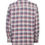 Camisa Manga Larga Algodón Orgánico Hombre Flannel Azul Navy RKF