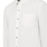 Camisa Manga Larga Algodón Orgánico Hombre Galiton Blanco RKF