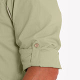 Camisa Manga Larga Algodón Orgánico Hombre Galiton Verde RKF
