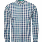 Camisa Manga Larga Algodón Orgánico Hombre Lighter Azul RKF