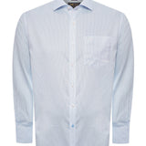 Camisa Manga Larga Algodón Hombre Wf Pb Azul RKF