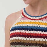 Remera Sin Mangas Algodón Orgánico Mujer Mar Multicolor RKF