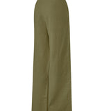 Pantalon Lino Orgánico Mujer Danubio Verde RKF