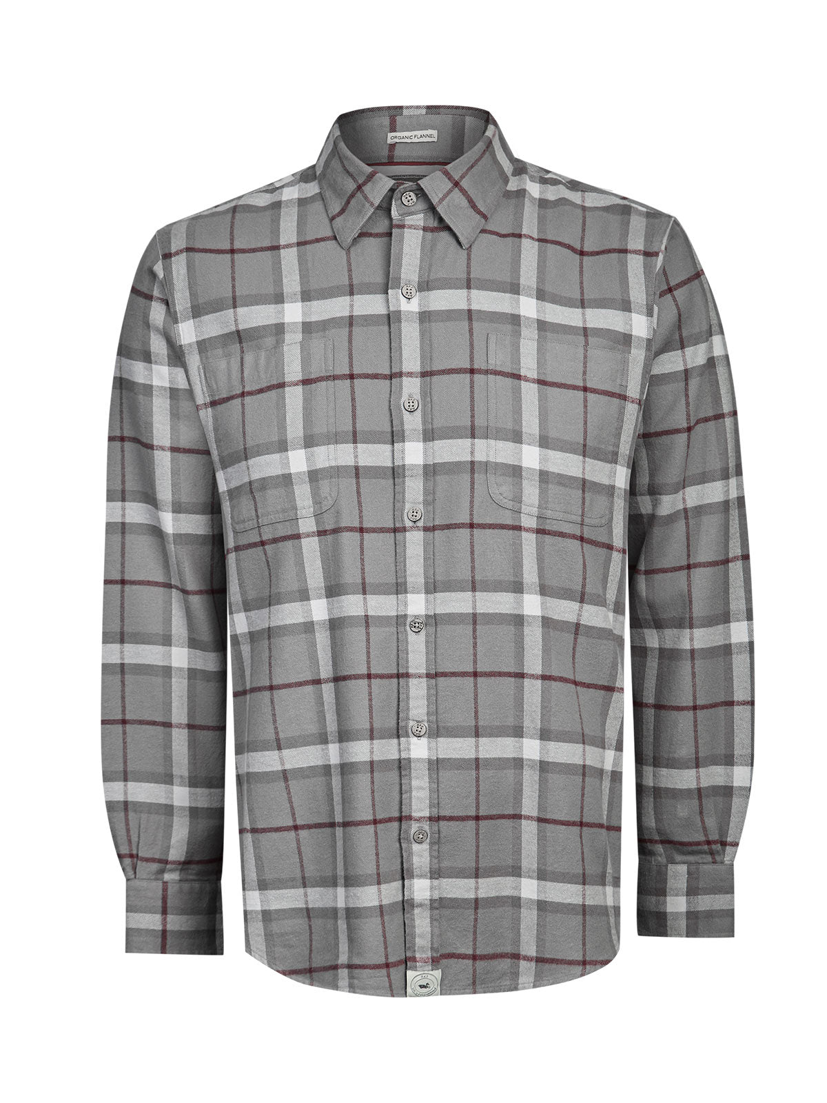 Camisa Manga Larga Algodón Orgánico Hombre Padua Gris RKF