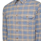 Camisa Manga Larga Algodón Orgánico Hombre Padua Azul RKF