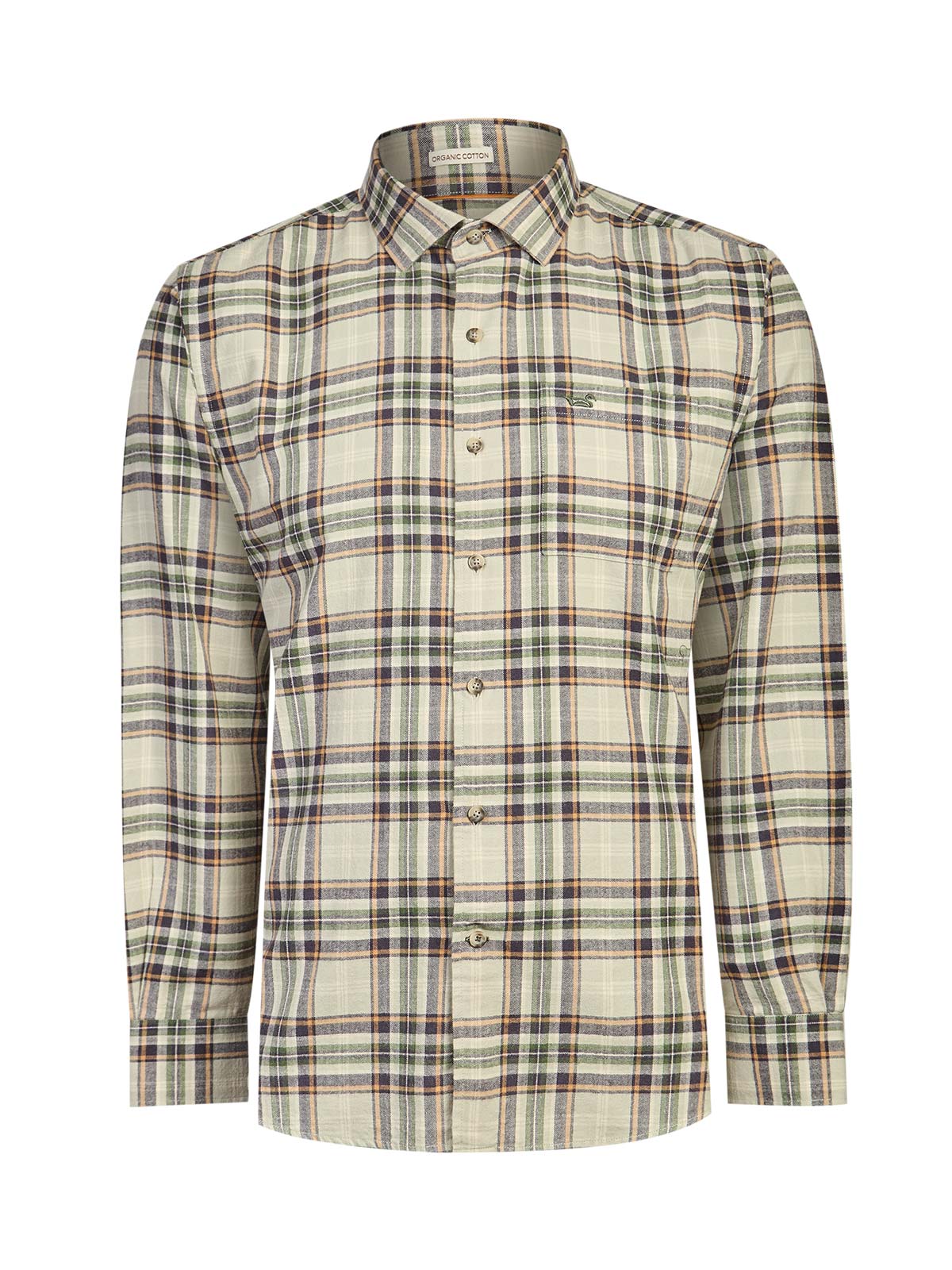 Camisa Manga Larga Algodón Orgánico Hombre Flannel Multicolor RKF