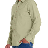 Camisa Manga Larga Algodón Orgánico Hombre Galiton Verde RKF