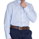 Camisa Manga Larga Algodón Hombre Wf Pb Celeste RKF