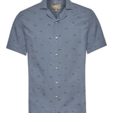 Camisa Manga Corta Tencel Hombre Tencelpri Azul Navy RKF