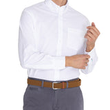 Camisa Manga Larga Algodón Hombre Wor Travel Blanco RKF
