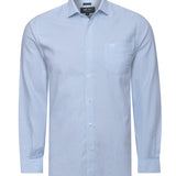 Camisa Manga Larga Algodón Hombre Flasquare Celeste RKF