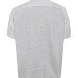 Camisa Manga Corta Lino Orgánico Hombre Linjerpro Gris RKF