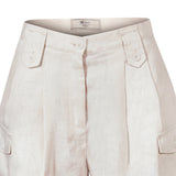 Short Lino Orgánico Mujer Rout Blanco RKF