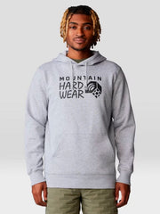 Buzo Hombre Logo Pullover Hoody Gris Mountain Hardwear