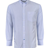 Camisa Manga Larga Algodón Hombre Wf Pb Celeste RKF
