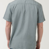 Camisa Manga Corta Tencel Hombre Tencel Verde RKF