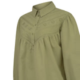 Blusa Manga Larga Mujer Almond Verde RKF