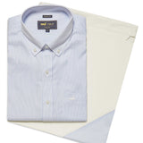 Camisa Manga Larga Algodón Hombre Wf Pb Azul RKF
