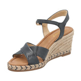 Sandalia Cuero Mujer Canton Azul Navy RKF