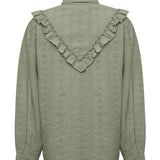 Remera Manga Larga Algodón Orgánico Mujer Margat Verde RKF
