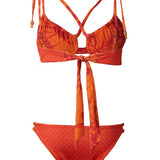 Traje De Baño Fibras Recicladas Mujer Cartagena Naranja RKF